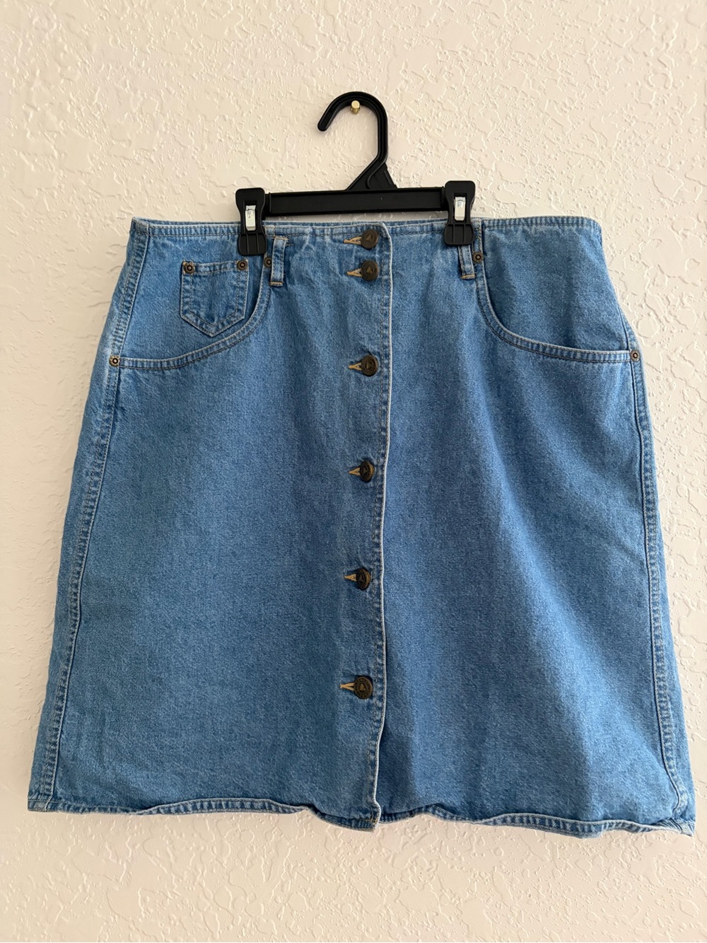 Vintage Lizwear Liz Claiborne high waisted denim a-line skirt size 14 petite